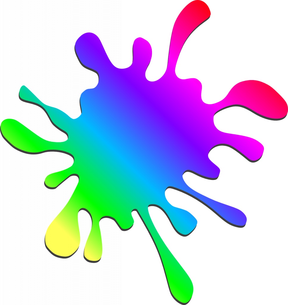 Bildbeschreibung: Vorstellung des Hinweisgebers "Farbklecks" als Icon-Hinweis, dass an diesem Punkt der Bausatzmontage das Einfärben empfohlen wird.